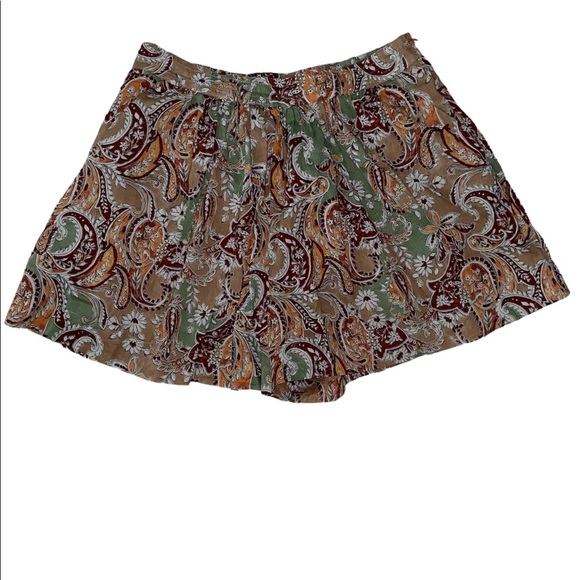 New MANGO Paisley Print Cotton Short Size Small - Picture 9 of 9